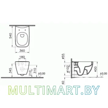 Унитаз Vitra Shift 7742B003-0090 картинка 2